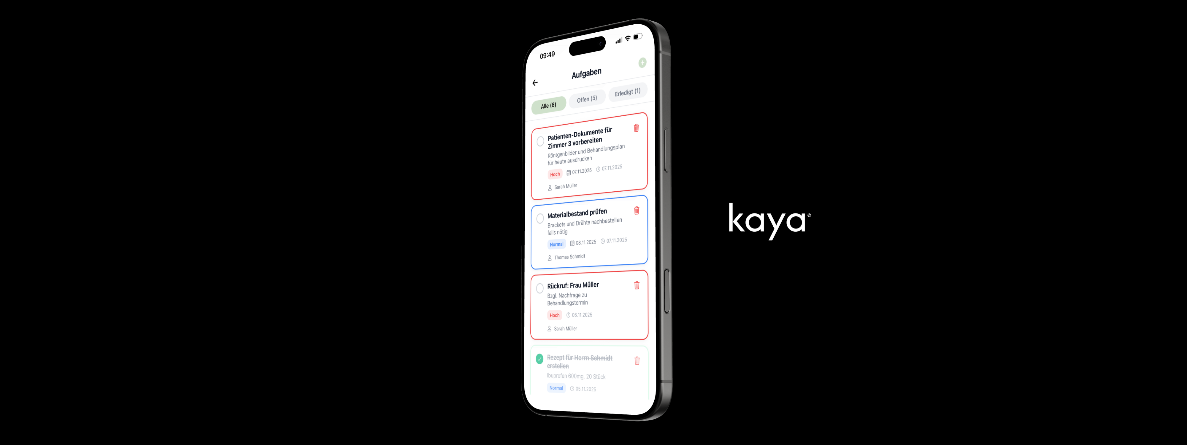 kaya - Mitarbeiter Aufgabenbereich